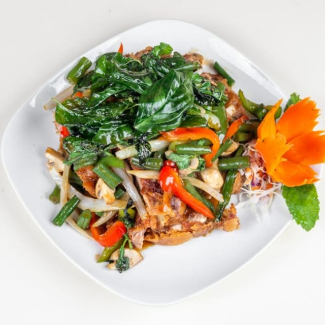 63. Basil Crispy Duck.