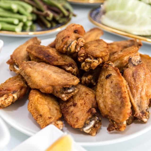 7. Chicken Wings - 6 pieces.