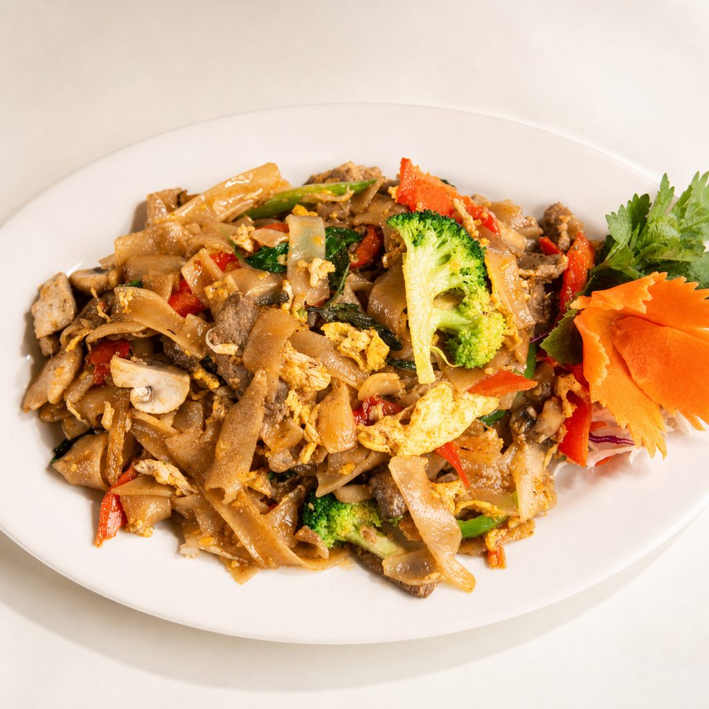 23. Drunken Noodles* (Pad Kee Mao).