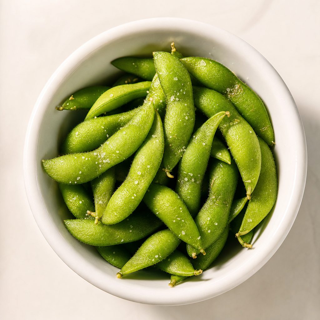 16. Steamed Edamame.