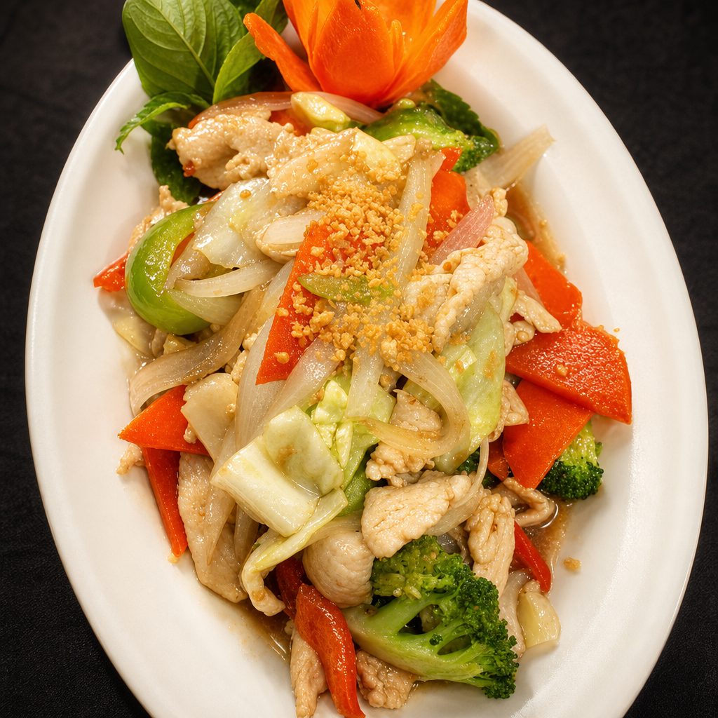 30. Garlic (Gratiem Prig Thai).