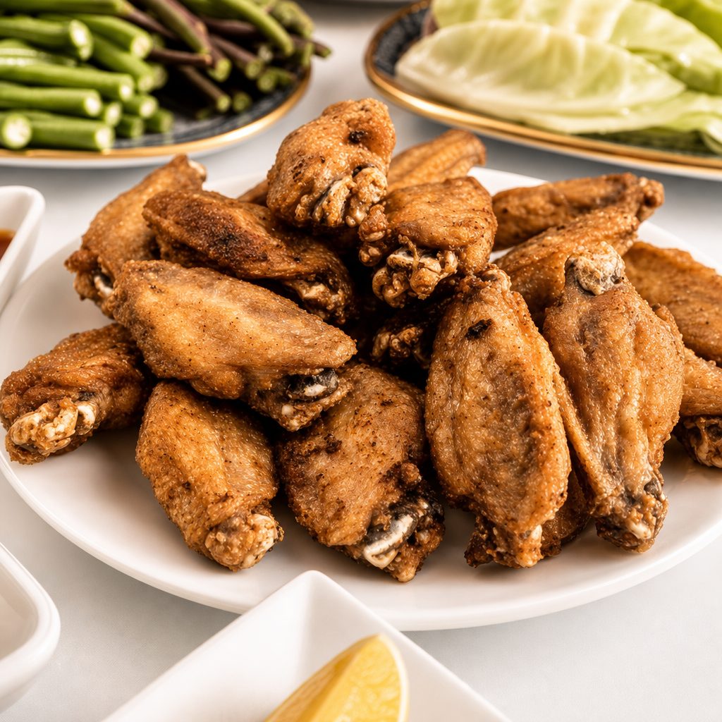 7. Chicken Wings - 6 pieces.