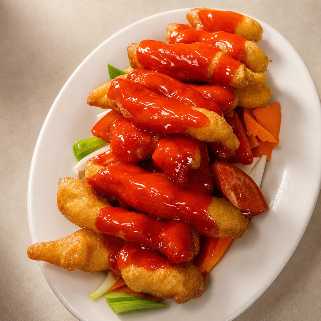 34. Sweet-and-Sour Crispy Chicken (Chinese Style).