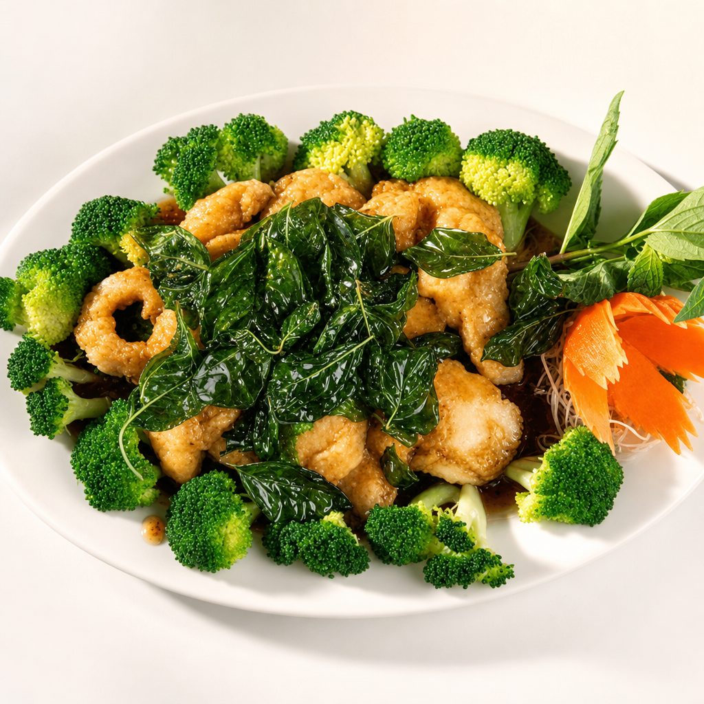 60. Crispy Fish Basil.